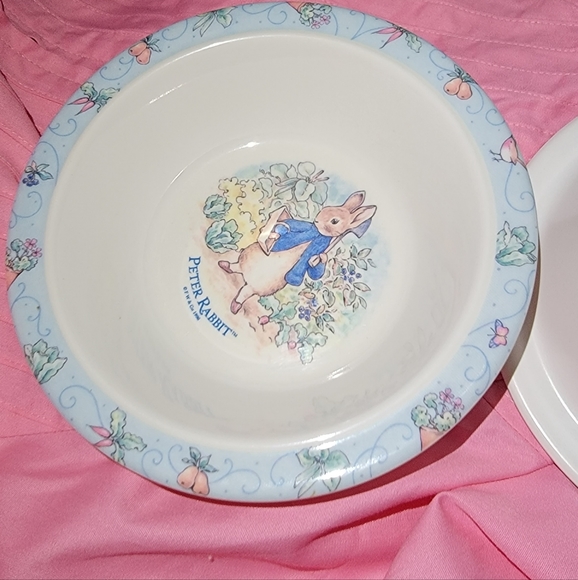 VTG 2 Peter Rabbit Deadstock Melmac Bowls Peter Rabbit Cereal Bowls pair - Picture 6 of 9